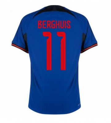 Nederland Steven Berghuis #11 Bortedrakt VM 2022 Kortermet